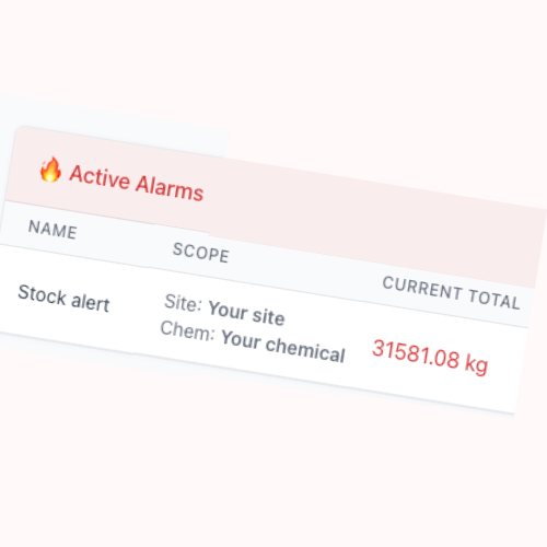PocketBulk Alarm and Threshold Configuration UI